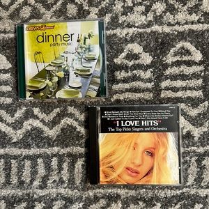 Dinner Party Music and I Love Hits - lot of 2 CD’s